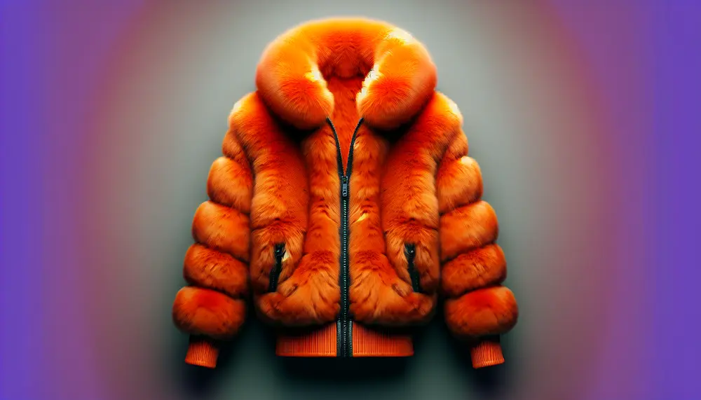 Ein Farbklecks für den Winter: Fake Fur in Orange